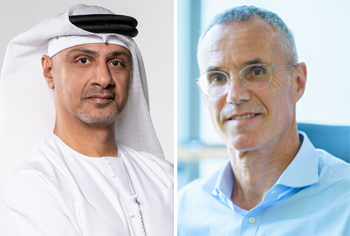 Abdulla Al Nuaimi, chief executive officer, DNI and Dr. Frank Mayer, chief executive officer, Munich Re